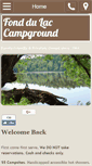 Mobile Screenshot of fonddulaccampground.com