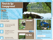 Tablet Screenshot of fonddulaccampground.com